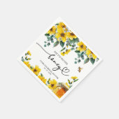 Sie fand ihr Honey-Brautparty Serviette (Ecke)