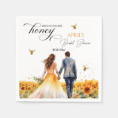 Sie fand ihr Honey-Brautparty Serviette (Vorderseite)