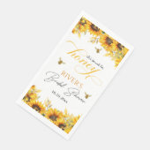 Sie fand ihr Honey-Brautparty Serviette (Ecke)