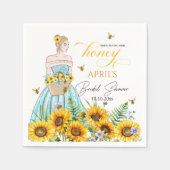 Sie fand ihr Honey-Brautparty Serviette (Vorderseite)