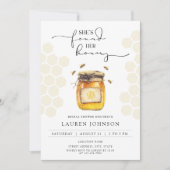 Sie fand ihr Honey Elegant Bee Brautparty Einladung (Vorderseite)