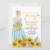 Sie fand ihr Honey QR Code Brautparty Einladung (Vorderseite)