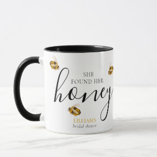 Sie fand ihr Honig-Bienen-Brautabschiedsgeschenk Tasse
