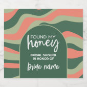 Sie fand ihr Honig - Bio Krümmer-Brautparty Bierflaschenetikett (Einzelnes Label)