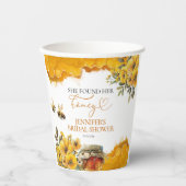 Sie fand ihr Honig | Brautparty Pappbecher (Vorderseite)