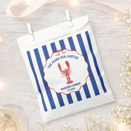 Sie fand ihr Hummer Nautical-Brautdusche Geschenktütchen (Ausgeschnitten)
