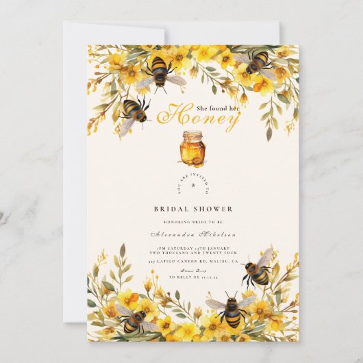 Sie fand ihr liebliches rustikales Brautparty Einladung (Vorderseite)