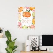 Sie fand ihr Main Squeeze-Braut-Willkommensschild Poster (Heimbüro)