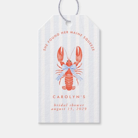 Sie fand ihr Maine Squeeze-Brautparty Geschenkanhänger (Vorderseite)