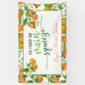 Sie fand ihr Orangenhaut-Brautparty Banner (Vertikal)