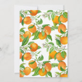 Sie fand ihr Orangenhaut-Brautparty Einladung (Rückseite)