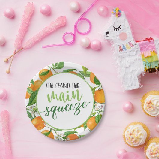 Sie fand ihr Orangenhaut-Brautparty Pappteller (Party)