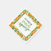 Sie fand ihr Orangenhaut-Brautparty Serviette (Ecke)