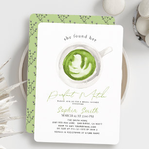 Sie fand ihr Perfect Matcha-Brautparty Einladung