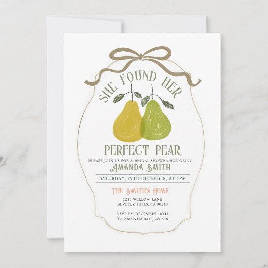 Sie fand ihr perfektes Brautparty Einladung (Vorderseite)