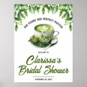 Sie fand ihr perfektes Matcha-Brautabschied-Willko Poster (Vorne)
