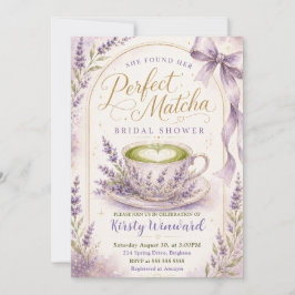 Sie fand ihr perfektes Matcha-Brautabschiedsparty Einladung