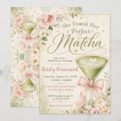 Sie fand ihr perfektes Matcha-Brautabschiedsparty Einladung (Vorne/Hinten)