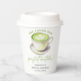 Sie fand ihr perfektes Matcha-Brautparty Pappbecher