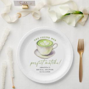 Sie fand ihr perfektes Matcha-Brautparty Pappteller