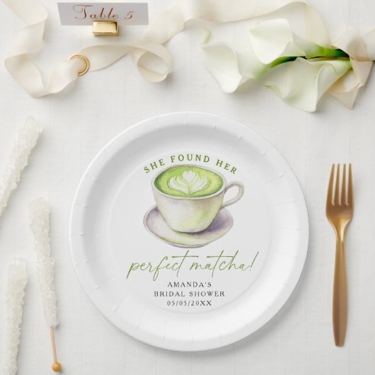 Sie fand ihr perfektes Matcha-Brautparty Pappteller (Hochzeit)