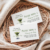 Sie fand ihr perfektes Matcha Brautparty Rezept Begleitkarte