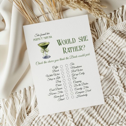 Sie fand ihr perfektes Matcha-Brautparty-Spiel