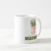 Sie fand ihr perfektes Matcha-Design | Cute Matcha Kaffeetasse (VorderseiteRechts)