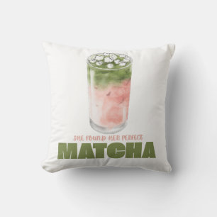 Sie fand ihr perfektes Matcha-Design Cute Matcha Kissen