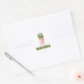 Sie fand ihr perfektes Matcha-Design | Cute Matcha Runder Aufkleber (Umschlag)
