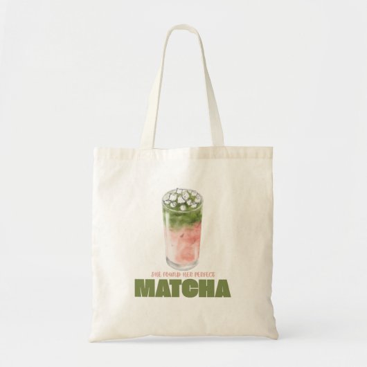 Sie fand ihr perfektes Matcha-Design | Cute Matcha Tragetasche (Vorne)