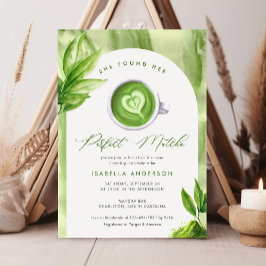 Sie fand ihr perfektes Matcha Elegant Brautparty Einladung