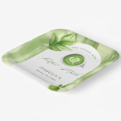 Sie fand ihr perfektes Matcha Elegante Bridal Show Pappteller (Gewinkelt)