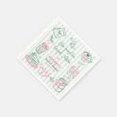 Sie fand ihr perfektes Matcha-Grün für die Bridal  Serviette (Ecke)