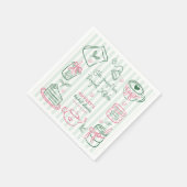 Sie fand ihr perfektes Matcha Grünes Brautbad N Serviette (Ecke)