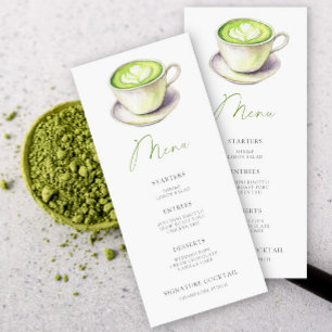 Sie fand ihr perfektes Matcha-Junggesellinnen-Absc Menükarte