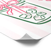 Sie fand ihr perfektes Matcha Rosa Brautbad Poster (Ecke)