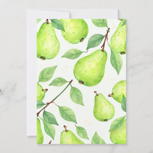 Sie fand ihr perfektes pear elegantes Brautparty Einladung (Rückseite)