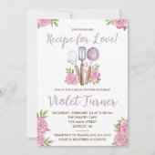 Sie fand ihr Rezept für die Liebe! Brausebad Einladung (Vorderseite)