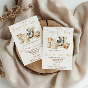 Sie fand ihr Rezept für die Liebe! Brautparty Einladung