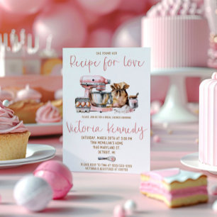 Sie fand ihr Rezept für die Liebe! Brautparty Einladung
