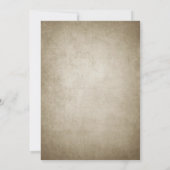 Sie fand ihr rustikales Halloween-Brautparty Einladung (Rückseite)