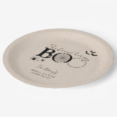 Sie fand ihr rustikales Halloween-Brautparty Pappteller (Schrägansicht)