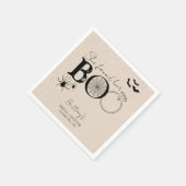 Sie fand ihr rustikales Halloween-Brautparty Serviette (Ecke)