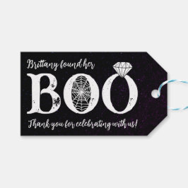 Sie fand ihr schwarzes Halloween-Brautparty Geschenkanhänger