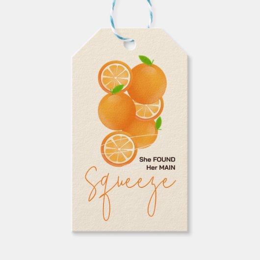 Sie fand ihr Squeeze-Brautparty Geschenkanhänger (Vorderseite)