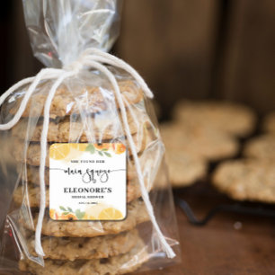 Sie fand ihr Squeeze-Brautparty Quadratischer Aufkleber