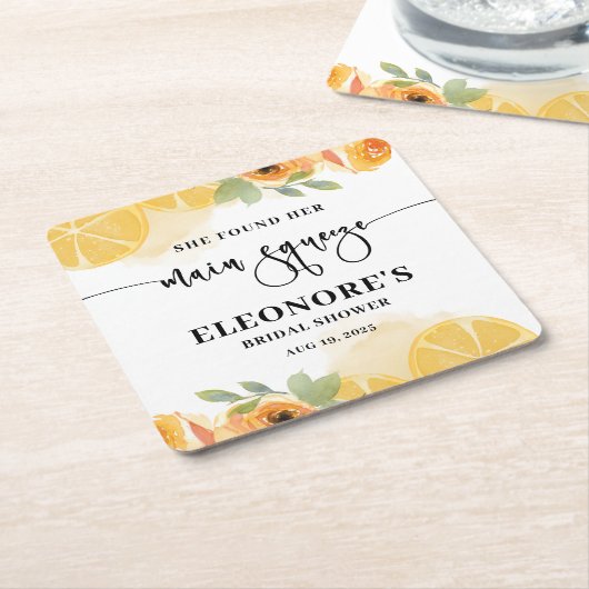 Sie fand ihr Squeeze-Brautparty Rechteckiger Pappuntersetzer (angewinkelt)