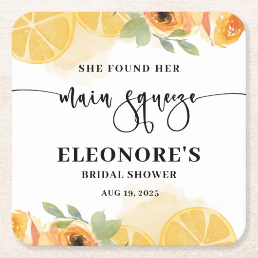 Sie fand ihr Squeeze-Brautparty Rechteckiger Pappuntersetzer (Vorderseite)