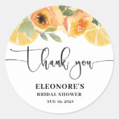 Sie fand ihr Squeeze-Brautparty Runder Aufkleber (Vorderseite)